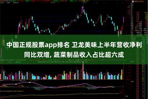 中国正规股票app排名 卫龙美味上半年营收净利同比双增, 蔬菜制品收入占比超六成